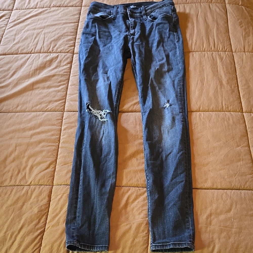 Hudson Jeans Women's Distressed Black Jeans 26/29